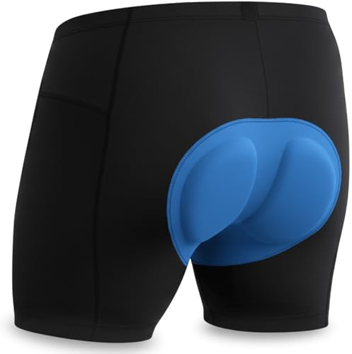 HiLo sports KOMFORO™ Fahrrad Unterhosen Herren - Gepolsterte Radunterhose für E-Bike & Fahrrad - Fahrradunterhose mit Entlastungskanal