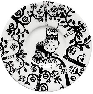 Iittala 1012499 Taika schwarz Untertasse 11cm, Porzellan