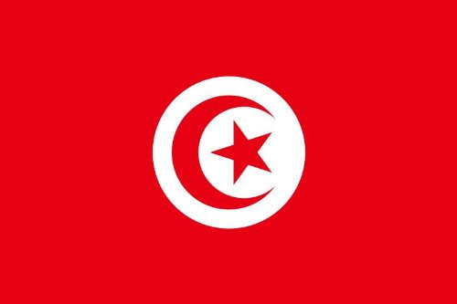Drapeau Tunisie - 150 x 90 cm