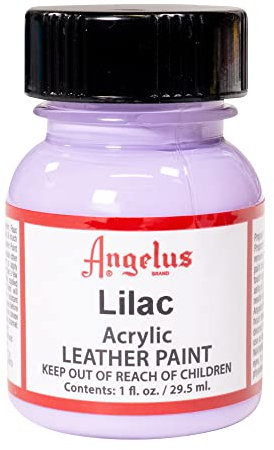 Angelus Brand Peinture acrylique pour le cuir Blanc 29,6 ml - - lilas, 29,5 ml