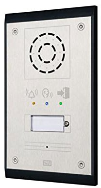 2 N Telecommunications 9153102 Door Intercom System – telefonillo 115 x 39 x 193 mm, Black, Silver)