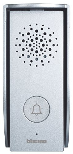 Bticino Accessorio per Regolare Visuale della Pulsantiera Esterna + Kit Citofonico 315111 Monofamiliare 3 Fili, con Posto Interno Audio con Cornetta e Posto Esterno con Campanello