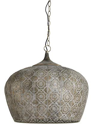 Light & Living Hängeleuchte Emine - Braun - Ø51.5cm | Rund - Orientalisch - Metall - Hängelampe & Pendellampe - Lampe Wohnzimmer & Schlafzimmer - Pendelleuchte Esstisch
