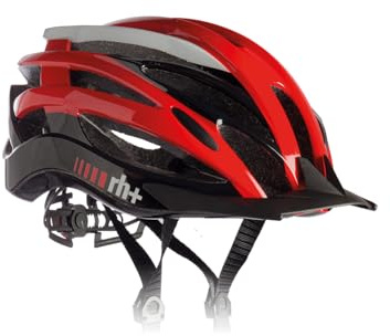 RH+ Fahrradhelm Z2in1 Shiny Red – Shiny White – Shiny Black XS/M