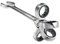 CHIAVE COMBINATA 32 mm A CRICCHETTO TESTA SNODABILE PIEGHEVOLE CHROME VANADIUM