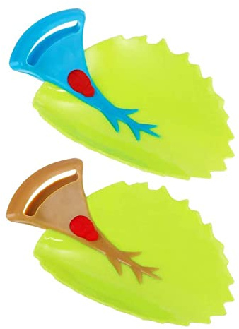 Binnan Set di 2 Rubinetto Extender per Lavandini,Prolunga per Rubinetto Foglia Lavello Per Aiuta Bambino,Verde