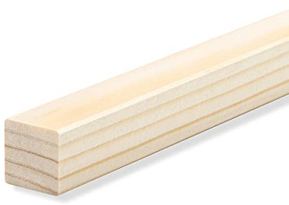 REESE | Quadratleisten Vierkantleisten Bastelleisten Abdeckleisten | Fichte Massiv | 20x20mm | Fichte LACKIERT