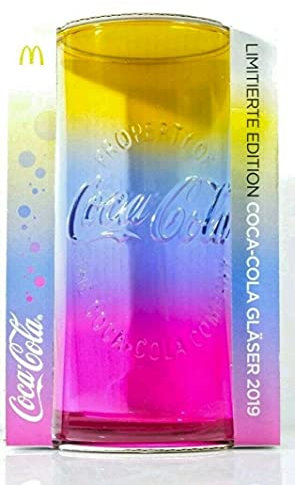 /Coca-Cola / Glas/Gläser/Limitierte Edition/RegenbogenGlas/Mc Donald's / 2019 / NEU