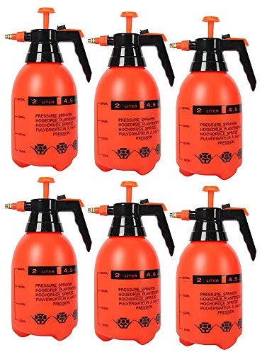 Xyanzi 2L Pulverizador Portátil,Mano Jardín Pulverizador De Bomba de Presión de Agua Pulverizadores para el Lavado de Pulverización Malas Hierbas/Riego/Limpieza del Hogar/Coche (Color : 6pcs)