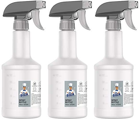MR.SIGA Lot de 3 Vaporisateurs Atomiseurs Réutilisables, Vaporisateur 470 ml, Buse de Pulvérisation Réglable, Flacon Spray Vide pour Plantes Coiffeur Cuisine