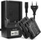 CELLONIC, Batteria per Fotocamera, Compatibile con Panasonic VW-VBY100, HC‑V110, HC‑V130 (3.7V, 850mAh) 2 Pezzi + Caricabatterie