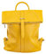 Vera Pelle Rucksack Daypack Echtleder aus Italien ca. 13,6 L, gelb