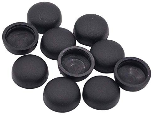 10 x YOU.S Original Kennzeichen Kappen Schraubenkopf Ø 10 mm in Schwarz für PKW LKW Motorrad