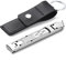 VOGARB Portable Nail Clippers for Thick Nails Ultra Thin Foldable Wide Jaw Opening Cutter with Safety Lock Double Head Curved and Bevel Trimmer for Toenail Fingernail Travel Design (Silver)