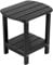 NALONE Adirondack Table d'appoint,16,5 Table Basse Exterieur,Matériau Plastique de polyéthylène Haute densité (HDPE),Style Adirondack à Double Couche,pour terrasse, Salon, Balcon,40x40x30cm (Noir)