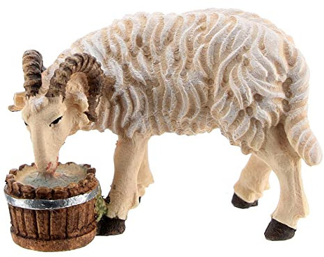 Holyart Schafbock mit Eimer für Krippe Mod. Kostner 9.5cm