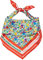 Becksöndergaard Collette Sia Scarf Rot/Bunt (Grenadine) - Schal für Frauen aus Seide mit Blumenmuster - L: 65 x B: 65 cm - 2201650009-201