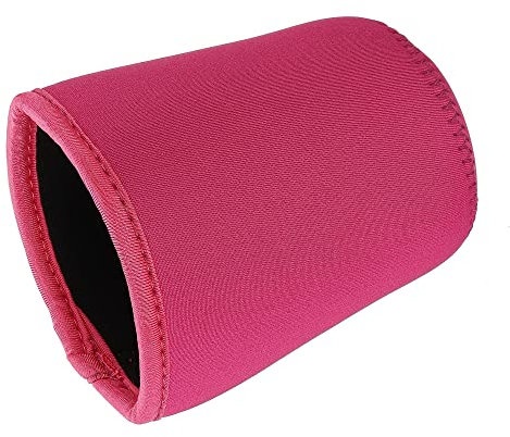 sourcing map Mug Sleeve Neoprene Insulated Protective Non Slip Coffee Tea Cup Silicone Cover for 16-18 Oz Fuchsia