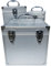 ECI Aluminium Koffer Silber Leer Würfelform Box Werkzeugkoffer 25x25x25 cm mit Rasterschaum