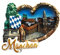 München Deutschland Kühlschrankmagnet Reise Souvenir Kühlschrank Dekoration 3D Magnetaufkleber Handbemalte Bastelkollektion