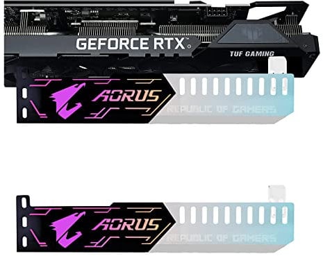 Nizirioo Grafikkarten Halterung Grafikkarten Halter GPU: Grafikkarte Support Bracket mit 5V 4 Pin, RGB LED Grafikkartenhalterung Leichte Haltbare, Videokartenhalterung