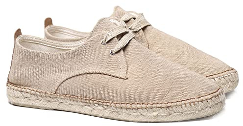 TONI PONS Dixon - Alpargata de Cordones para Hombre elaborada en Tejido de algodón.