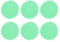 Palline per Asciugatrice in Silicone Palline per Asciugatrice Riutilizzabili, Ammorbidire E Pelare Il Bucato, Confezione da 6(Verde)
