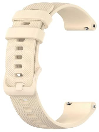 OcioDual Bracelet, Montre Connectée Homme en Silicone Beige 22mm, Bracelets de Montres, Bracelet Montre Femme, Bracelet Montre Connectée à Dégagement Rapide, Bracelet Montre Homme