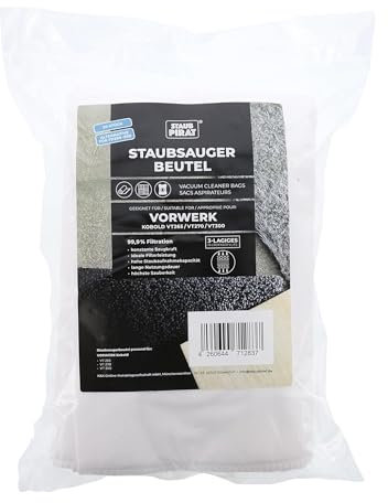 STAUBPIRAT 20 Staubsaugerbeutel passend für Vorwerk vt265 vt270 vt300, dreilagig, Alternative für Kobold Tiger FP 265-300