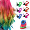Calkker - Juego de 6 tizas para el pelo lavables, portátiles, no pegajosas, temporales, luminosas, seguras y coloridas, juego de tizas para el pelo para niñas.