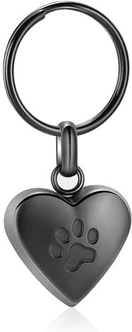 Einäscherung Schmuck Urne Schlüsselanhänger für Haustier menschliche Asche Hund Katze Keepsake Memorial Urne Schlüsselanhänger Asche Halter für Frauen Männer