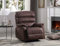 Möbelmeister M&M Relax Sessel mit Schlaffunktion und Chesterfield-Design, Braun