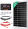 ECO-WORTHY 120W 12V Solar Panel Kit 0.5kWh/Day Off-Grid Kit for RV Campervan Boat Camping:120W Mono Solar Panel + 30A PWM Solar Charge Controller + Z Brackets+ Solar Extension Cables