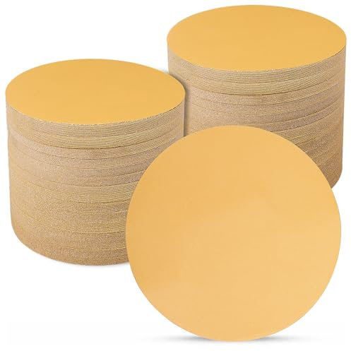 Sruhrak Sanding Discs 150mm 100 Pcs, 800 Grit 6 inch NO Hole Hook and Loop Orbital Sander Discs, Sanding Pads for Random Orbital Sander Pads and All Oscillating Tools