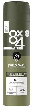 8X4 Men Wild Oak Deospray, Deodorant für Männer mit maskulin-holzigem Duft, Sprühdeo mit zuverlässigem 48h Anti-Transpirant-Schutz (150 ml)