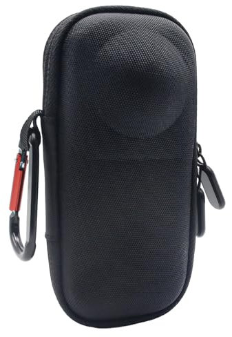 Gebrazy Tasche für Insta360 X4 Kamera,Tasche für Insta360 X5 X4 Tragetasche für Insta360 Zubehör,Wasserabweisend Tragbare Aufbewahrungstasche Objektiv-Schutzhülle mit Handgelenkriemen Karabiner