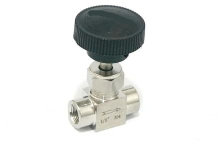JASMKLX Valvola a Spillo di intercettazione del Controllo del Flusso in Acciaio Inossidabile 304 for Filettatura Femmina da 1/8 BSP 915 PSI Acqua Gas Olio