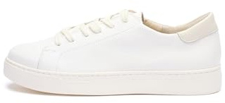 RYŁKO Damen Sneaker Weiß, Rindsleder, Flache Sohle 2,5 cm, R.Fly Technologie, Schnürung, Rund (EU Schuhgrößensystem, Erwachsene, Damen, Numerisch, M, 37)