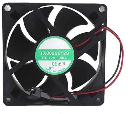 TX8025L12S 80mm Silent Fan，2-Pin，Low Power，Inverter & Chassis Cooling