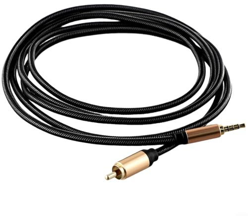 Cavo audio coassiale digitale stereo, 3,5 mm a SPDIF per cavo coassiale digitale RCA, per HDTV e per Xiaomi TV Box, placcato oro (2 m)