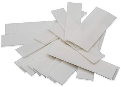 SILISTO Verglasungsklötze aus Kunststoff 100x34x1mm - 1000 Stück - die Abstandshalter Kunststoff eignen sich als: Unterlegkeile, Distanzscheiben, Ausgleichsplättchen, Glaserklötze oder Montageklötze