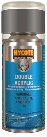 Hycote Double Acrylic Aerosol Car Spray Paint, Vauxhall - Anthracite, 150 ml