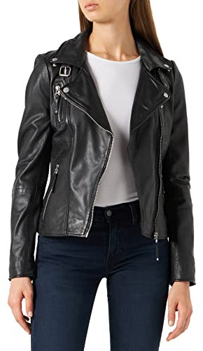 Freaky Nation Biker Princess Chaqueta, Negro (Shadow 9015), XXL para Mujer