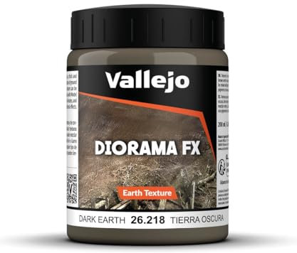Vallejo Model Acrylic Color 200 ml Stone Textures - Dark Earth