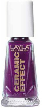 Layla Cosmetics 1243R23-022 Ceramic Effect Nagellack - tuscany grapes, 1er pack (1 x 0.01 l)