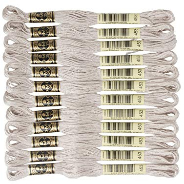 DMC 6-Strand Embroidery Cotton Floss, Light Shell Grey