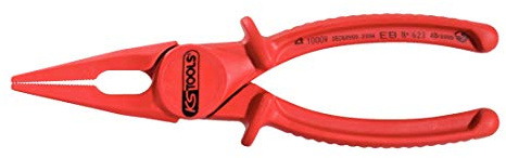 KS Tools 117.1640 Isolierte Kunststoff-Flachzange, 200mm