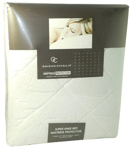 Gaveno Cavalia Extra Soft QUILTED MATTRESS PROTECTOR White Super-King