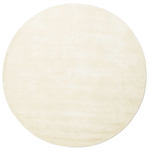 RugVista, Handloom, Teppich, Mittelflor, ∅ 300 cm, Rund, Wolle, Flur, Schlafzimmer, Küche, Wohnzimmer, Hell, Beige