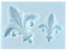 COXIMUS Silikonform Lilie | hochwertige Silikonform für Fondant und Flowerpaste | schnell & einfach zum Reindrücken | Made in Germany